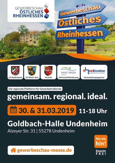 Plakat Gewerbeschau &Ouml;stliches Rheinhessen 2019