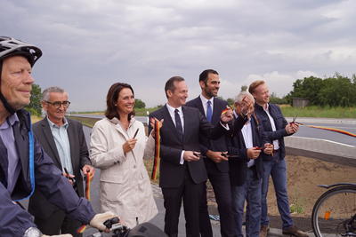 Er&ouml;ffnung Fahrradweg Eich B9